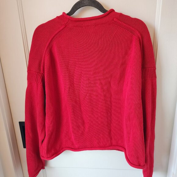 Alex Mill Vibrant Red Crew Neck Sweater - Picture 8 of 8